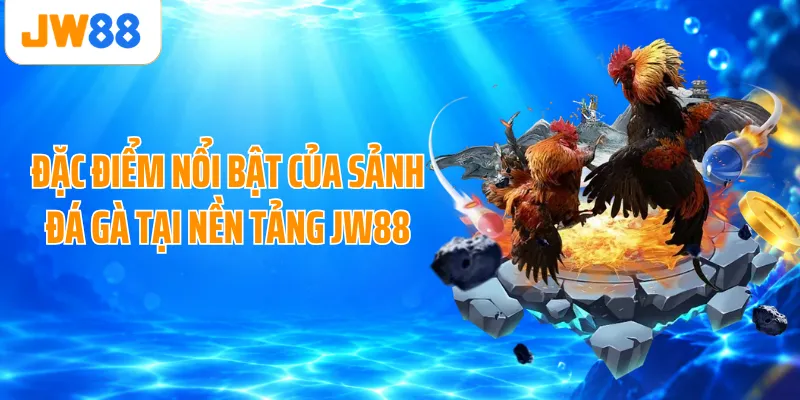 Đặc điểm nổi bật của sảnh đá gà tại nền tảng JW88